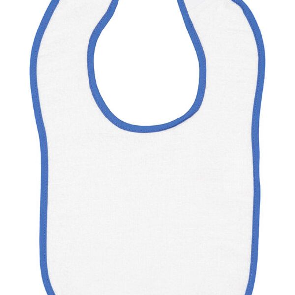 Infant Contrast Trim Terry Bib Thumbnail