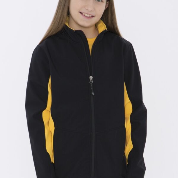 COAL HARBOUR® EVERYDAY COLOUR BLOCK WATER REPELLENT SOFT SHELL YOUTH JACKET Thumbnail